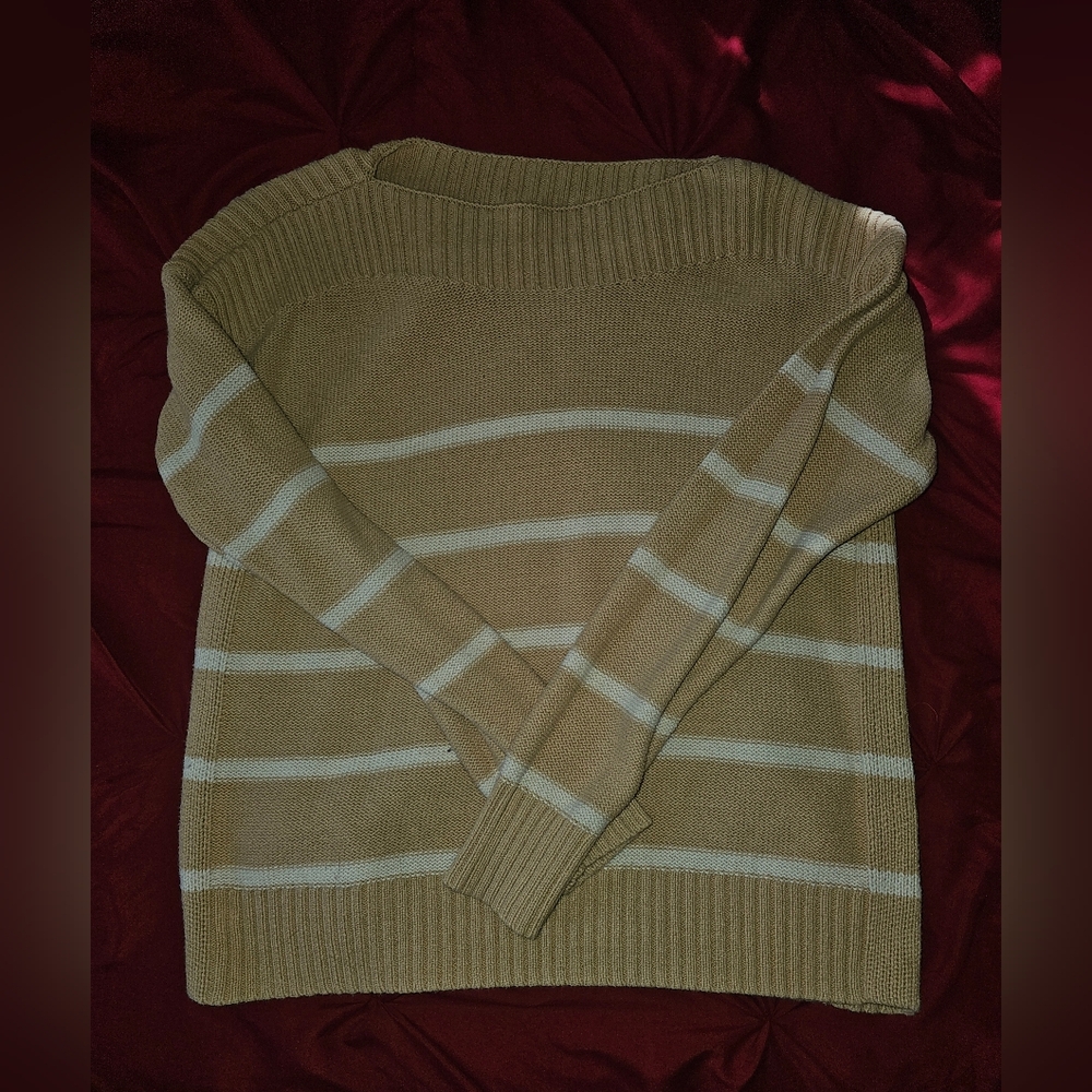 Time and Tru Tan Knit Sweater